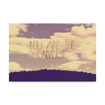 Vintage Skies 'You Are The Universe' Canvas Art,16x24